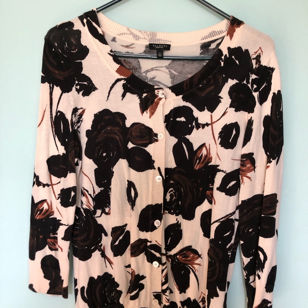 Talbots Women’s Floral Cardigan.